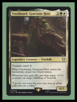 1 x Treebeard, Gracious Host - Commander: The Lord of the Rings - NM-Mint - MTG - Image 1
