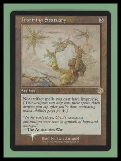 Inspiring Statuary - Schematic Retro Foil - The Brothers' War - LP - MTG - Image 1