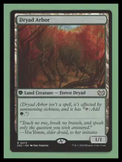 1 x Dryad Arbor - Commander: Duskmourn: House of Horror - NM-Mint - MTG - Image 1