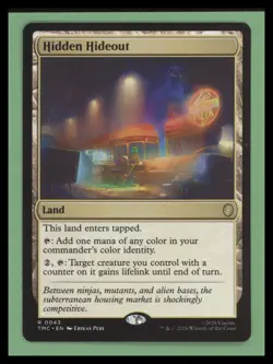Hidden Hideout - Commander: Teenage Mutant Ninja Turtles - NM - MTG - Image 1