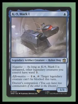 1 x K-9, Mark I - Universes Beyond: Doctor Who - NM-Mint - MTG - Image 1