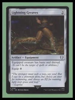 Lightning Greaves - Commander: The Lord of the Rings - NM-Mint - MTG - Image 1