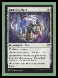 Flickering Ward - Commander: Secrets of Strixhaven - NM - MTG - Image 1