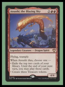Atsushi, The Blazing Sky - Secrets of Strixhaven - NM-Mint - MTG - Image 1