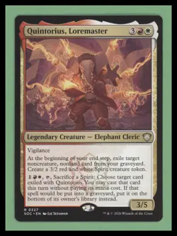 Quintorius, Loremaster - Secrets of Strixhaven - NM-Mint - MTG - Image 1