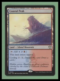 Coastal Peak - Secrets of Strixhaven - NM-Mint - MTG - Image 1