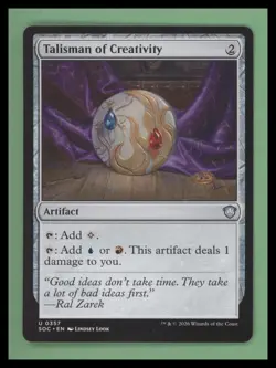 Talisman of Creativity - Secrets of Strixhaven - NM-Mint - MTG - Image 1