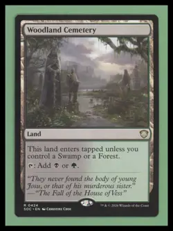 Woodland Cemetary - Secrets of Strixhaven - NM-Mint - MTG - Image 1