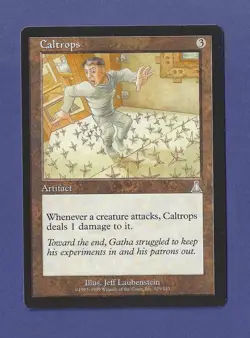 1999 Magic the Gathering - Caltrops - Urza's Destiny MTG - Image 1