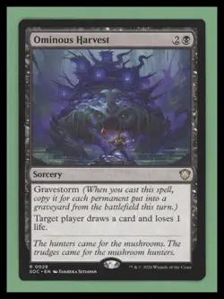 Ominous Harvest - Commander: Secrets of Strixhaven - NM-Mint - MTG - Image 1