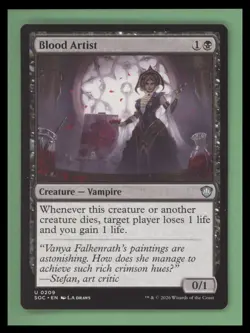Blood Artist - Commander: Secrets of Strixhaven - NM - MTG - Image 1