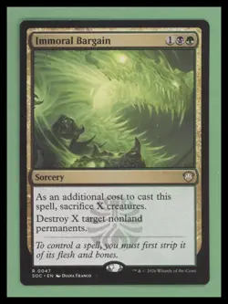 Immoral Bargain - Commander: Secrets of Strixhaven - NM - MTG - Image 1