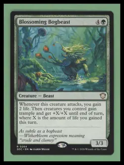 Blossoming Bogbeast - Commander: Secrets of Strixhaven - NM-Mint - MTG - Image 1
