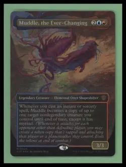 Muddle, the Ever-Changing BORDERLESS FOIL - Secrets of Strixhaven - NM - MTG - Image 1
