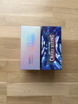 Pokemon Prismatic Evolution & Chaos Rising Etb Bundle no Cards Empty Box Mint - Image 3