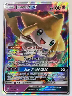 Jirachi GX - 79/236 - Unified Minds - Ultra Holo Rare Pokemon Cards – LP+ - Image 1