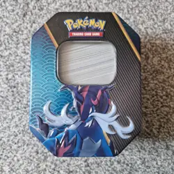 Pokemon TCG Hisuian Samurott Metal Tin With 100+ Cards from Region 3 Hoenn - Image 1