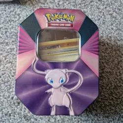 Pokemon TCG Mew Metal Tin With 100+ Cards from Region 4 Sinnoh - Image 1