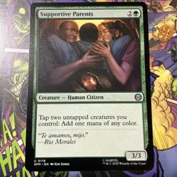 Supportive Parents Uncommon Magic The Gathering TCG Marvel's Spider-Man 119 M/NM - Image 1
