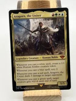 MTG Aragorn the uniter mythic rare Lord of the rings - #1092 - Image 1
