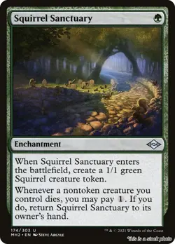 MTG Squirrel Sanctuary Card #174 Modern Horizons 2 LP Magic - Image 1