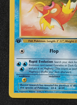 Pokemon TCG Magikarp 47/82 - 1st Edition Team Rocket Uncommon Card LP - Image 5