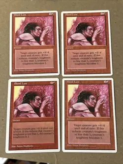 Blood Lust MTG X4 Various Cond See Pics Front Back - Image 1