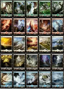 Battle For Zendikar BFZ x25 Full Art Land Set x1 Of Each Art - Magic MTG - NM - Image 1