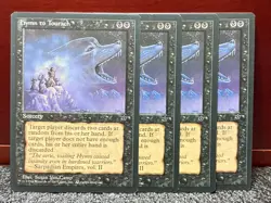 Vintage 1994 MTG Fallen Empires FEM 4x {{{ Hymn to Tourach }}} #38~Common~L@@K - Image 1