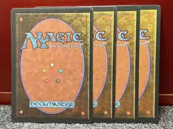Vintage 1994 MTG Fallen Empires FEM 4x {{{ Hymn to Tourach }}} #38~Common~L@@K - Image 2