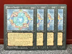 Vintage 1994 MTG Fallen Empires FEM 4x {{{ Hymn to Tourach }}} #38~Common~L@@K - Image 1