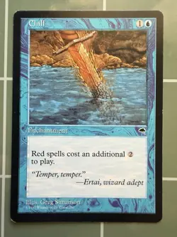 MTG Magic: The Gathering - Tempest - 1x Uncommon Chill - NM English - Image 1