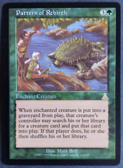 Pattern of Rebirth | MTG Urza's Destiny | NM | Rare | Enchant Creature | EDH | - Image 1