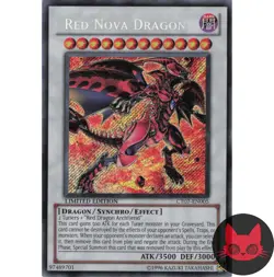Yugioh Red Nova Dragon CT07-EN005 Secret Rare Limited Edition NM - Image 1