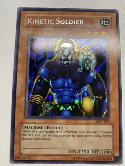 Yugioh Kinetic Soldier Secret Rare WC4-002 MP Moderately Played - Image 1