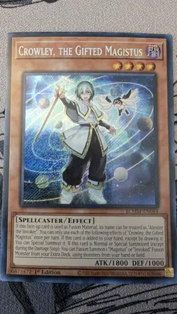 Yu-Gi-Oh!-Crowley, the Gifted Magistus-Secret Rare-BLMM-EN044 - Image 2