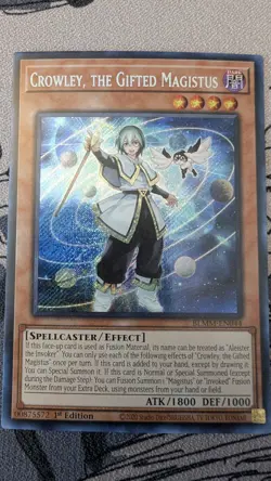 Yu-Gi-Oh!-Crowley, the Gifted Magistus-Secret Rare-BLMM-EN044 - Image 3