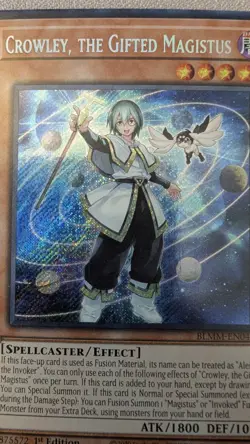 Yu-Gi-Oh!-Crowley, the Gifted Magistus-Secret Rare-BLMM-EN044 - Image 5