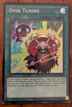 Yugioh - Over Tuning Secret Rare BLGG-EN034 1st Edition - Image 1