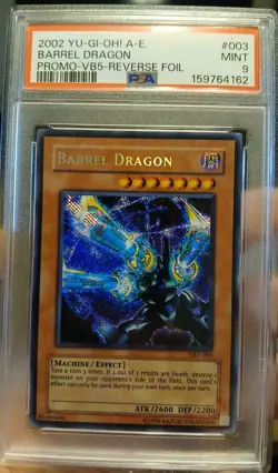 Konami Yu-Gi-Oh! Barrel Dragon Promo-VB5 VB5-003 Reverse Foil PSA 9 2002 - Image 1