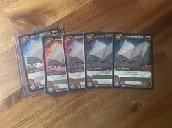 Lot of 5 World Of Warcraft Floating Spellbook Loot Card Unscratched 2013 WoW TCG - Image 1