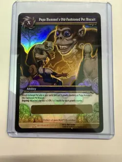 World of Warcraft TCG Papa Hummel's Old-Fashioned Pet Biscuit Unused Loot - Image 1