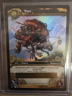 World of Warcraft WOW TCG Tiny Loot Card Unscratched - Image 1