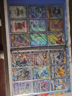 360 Pokemon Card Lot V VMAX EX Full Art Holo Rare GX SR Two Binder Collection - Image 3