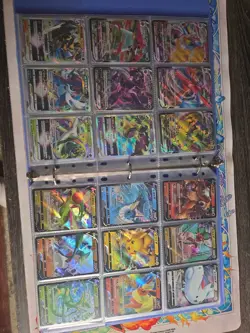 360 Pokemon Card Lot V VMAX EX Full Art Holo Rare GX SR Two Binder Collection - Image 5