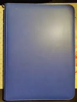 9 Pocket Trading Card Binder **3 PACK BUNDLE** LEATHER ZIP 360 Cards Side Loader - Image 3