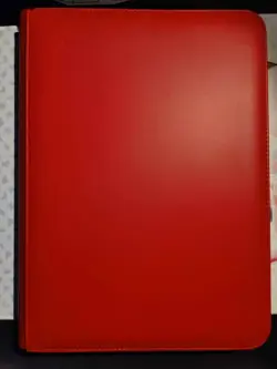 9 Pocket Trading Card Binder **10 PACK CASE** LEATHER ZIP 360 Cards Side Loader - Image 2