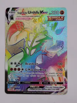 Pokemon Urshifu VMAX Battle Styles Secret Rainbow Card 167/163 Single Strike - Image 1