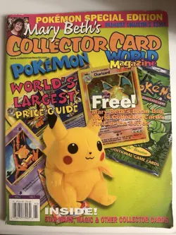 Mary Beth's Collector Card World Pokemon Price Guide Magazine Pikachu Charizard - Image 1