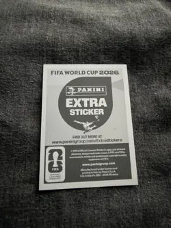Mo Salah (Egypt) Panini World Cup 2026 Sticker - Extra Sticker SILVER (RARE) - Image 2